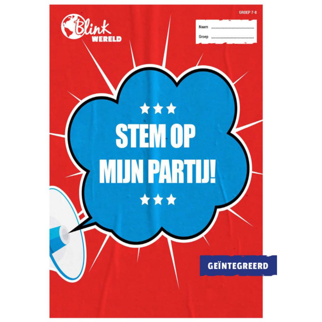 Blink Wereld Geïntegreerd Logboek groep 7/8 A thema 3: Stem op mijn partij! (5 stuks)