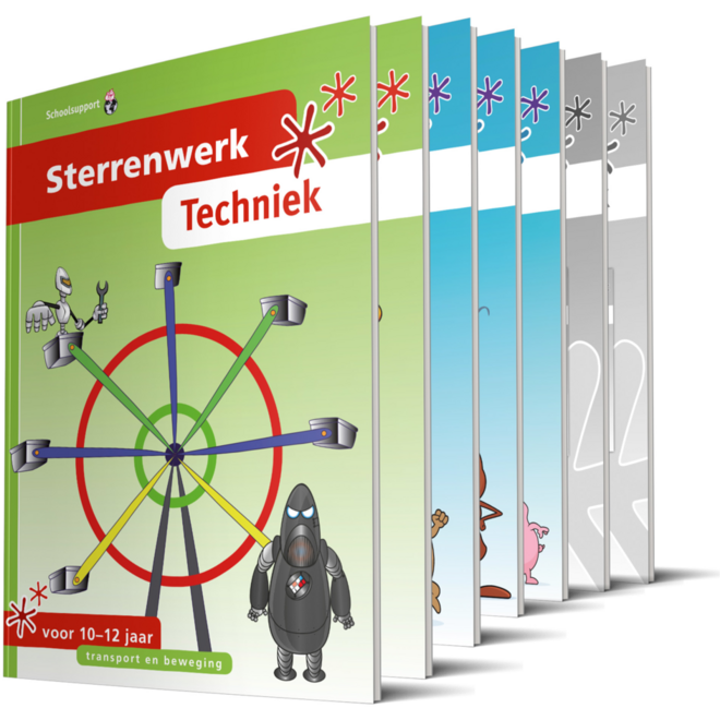Sterrenwerk techniek startset - 4 x 5 werkboeken + antwoordenboek A-B