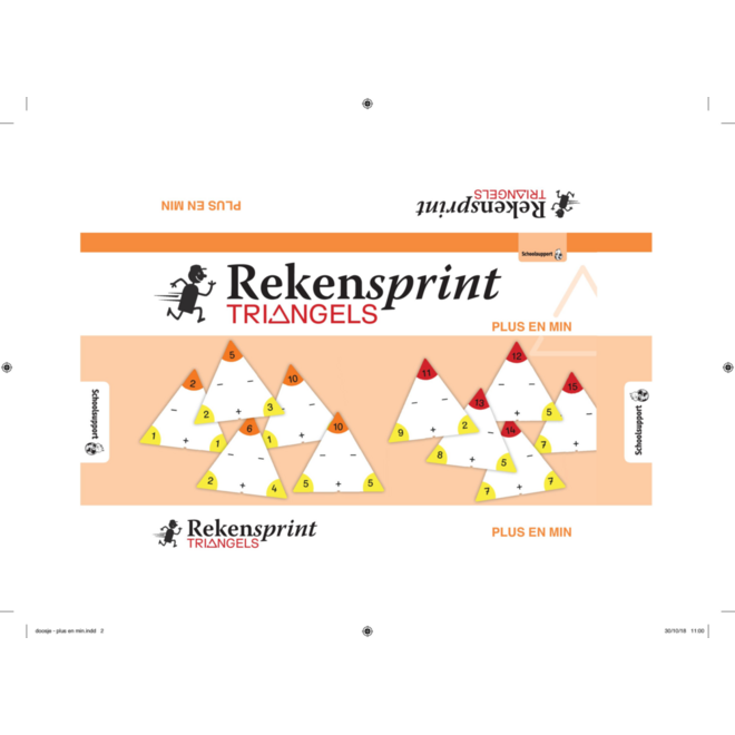 Rekensprint Triangels IB/RT-set (1 x Plus en min + 1 x Keer en deel)