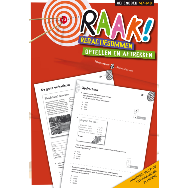 Raak! redactiesommen groep 7-8 werkboek optellen/aftrekken