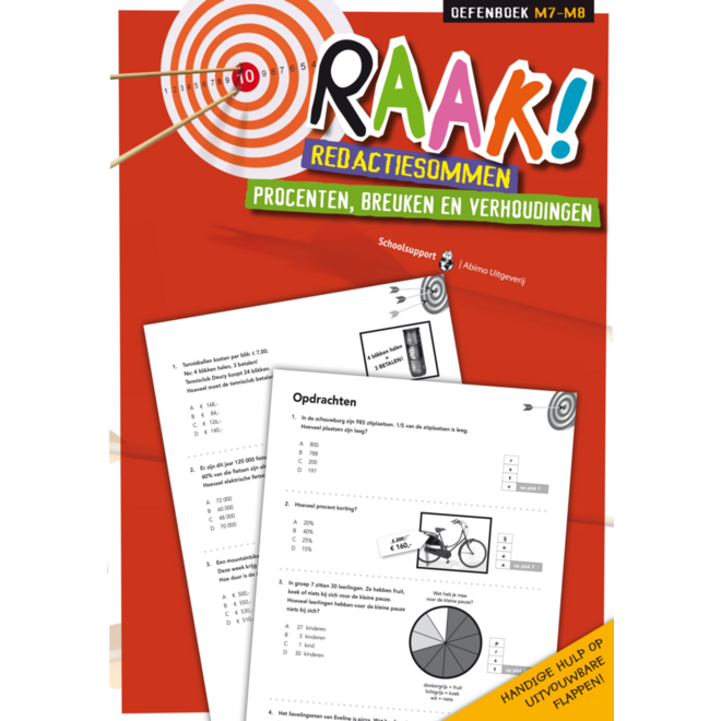 Raak! redactiesommen groep 7-8 werkboek procenten/breuken