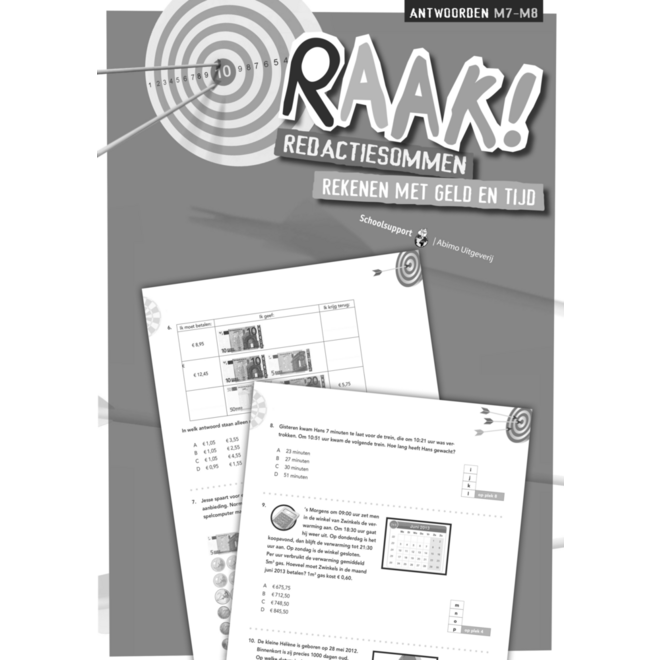 Raak! redactiesommen groep 7-8 antwoordenboek rekenen met geld