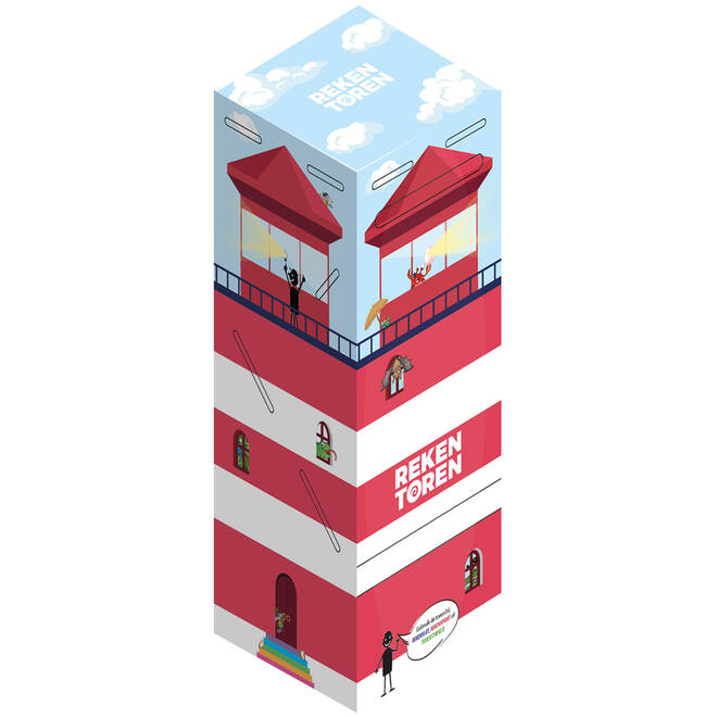 Rekentoren kaartenflipper