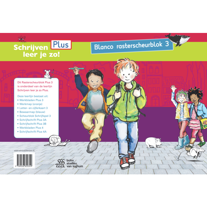 Schrijven leer je zo groep 3 blanco rasterscheurblok 3