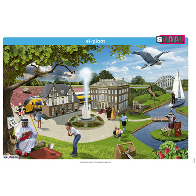 Staal 2 Spelling groep 4 posterset (50x70 cm)