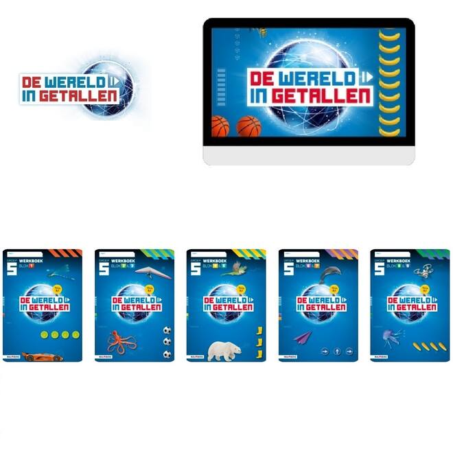 De wereld in getallen 5.1 Leerpakket groep 5 - BASIS PAPIER / DIGITAAL OEFENEN & AUTOMATISEREN