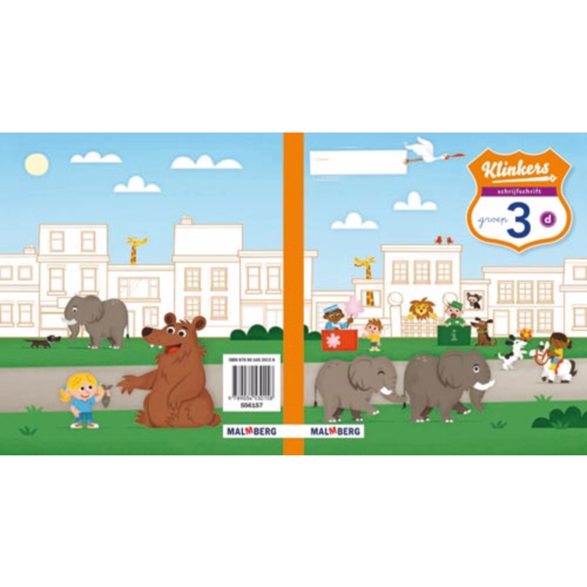 Klinkers verbonden schrift schrijfschrift D groep 3 (5 stuks)