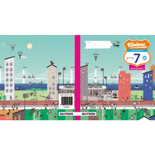 Klinkers blokschrift schrijfschrift groep 7 (5 stuks)
