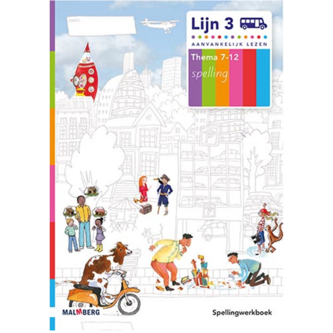 Lijn 3 Spellingwerkboek 7-12 blokschrift (5 stuks)