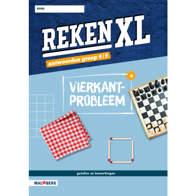 RekenXL antwoordenboek Vierkantprobleem/Kubussen tekenen groep 4/5 A