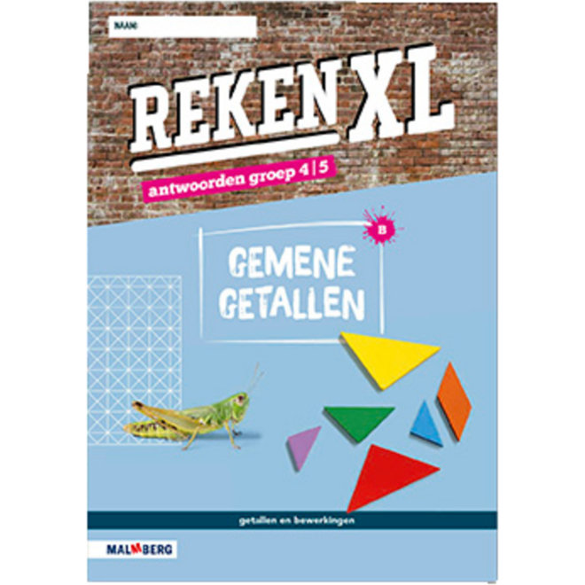 RekenXL antwoordenboek Gemene getallen/Balans groep 4/5 B
