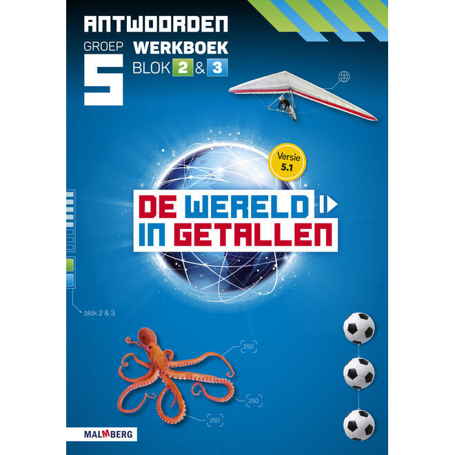 De wereld in getallen 5.1 groep 5 antwoordenboek werkboek blok 2 en 3