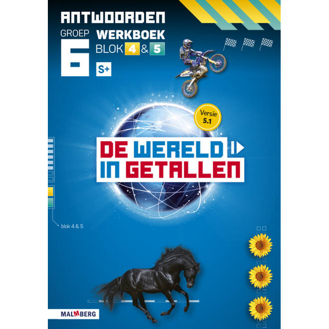 De wereld in getallen 5.1 groep 6 antwoordenboek werkboek blok 4 en 5 - S+