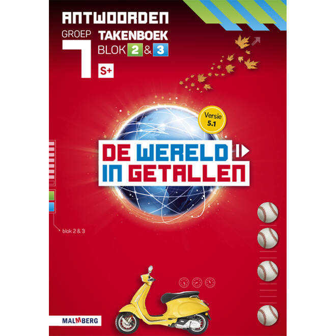 De wereld in getallen 5.1 groep 7 antwoordenboek taken blok 2 en 3 - S+