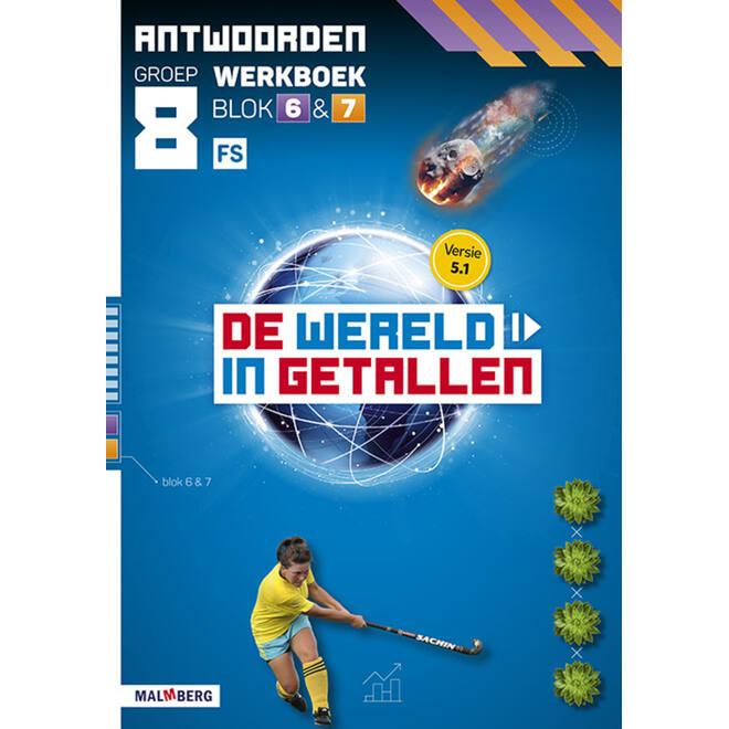 De wereld in getallen 5.1 groep 8 antwoordenboek werkboek blok 6 en 7 - FS
