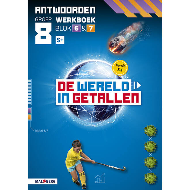 De wereld in getallen 5.1 groep 8 antwoordenboek werkboek blok 6 en 7 - S+