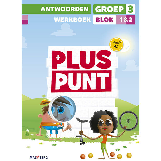 Pluspunt 4.1 groep 3 antwoordenboek werkboek blok 1 en 2