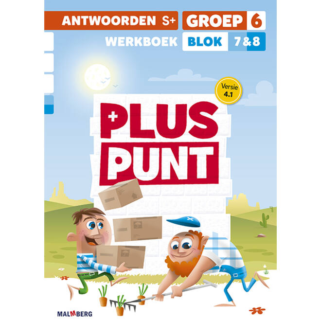 Pluspunt 4.1 groep 6 antwoordenboek werkboek blok 7 en 8 - S+