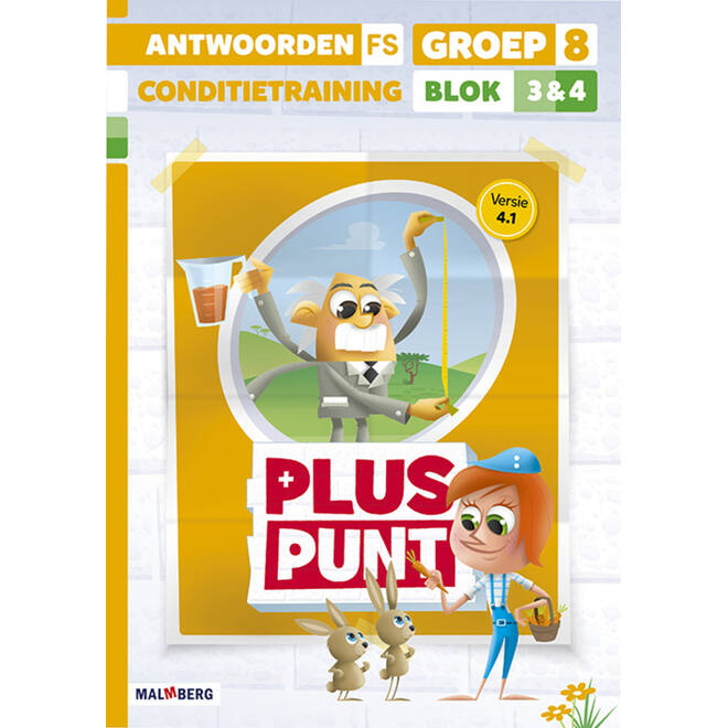 Pluspunt 4.1 groep 8 antwoordenboek conditietrainer blok 3 en 4 - FS