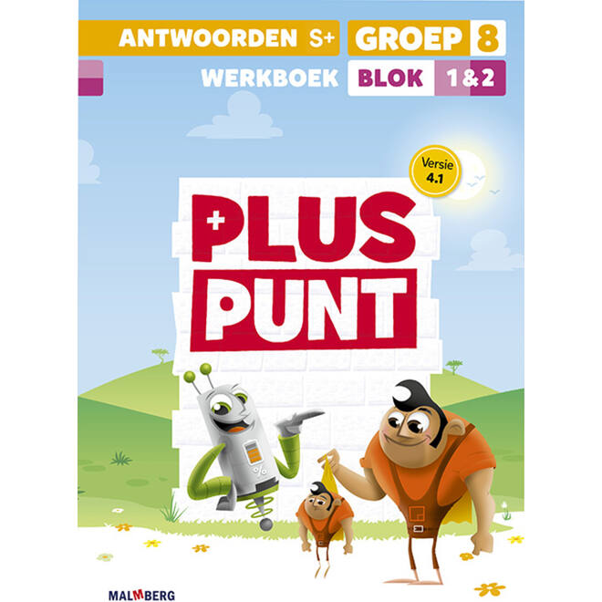 Pluspunt 4.1 groep 8 antwoordenboek werkboek blok 1 en 2 - S+