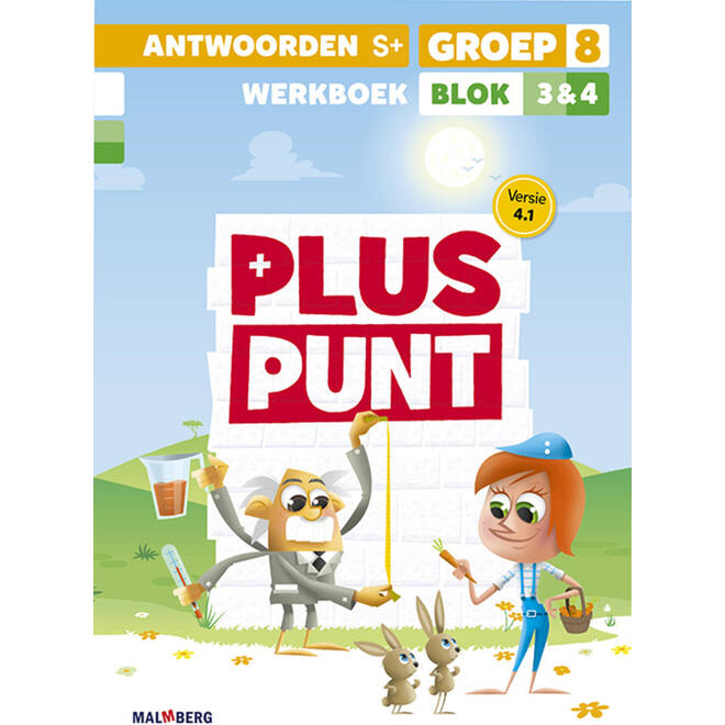 Pluspunt 4.1 groep 8 antwoordenboek werkboek blok 3 en 4 - S+