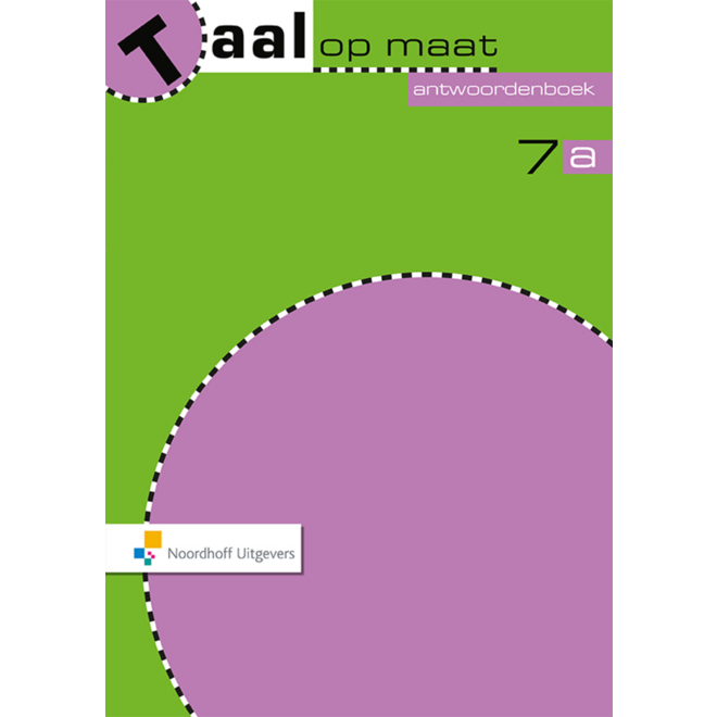 Taal op maat 2 groep 7 antwoordenboek 7A