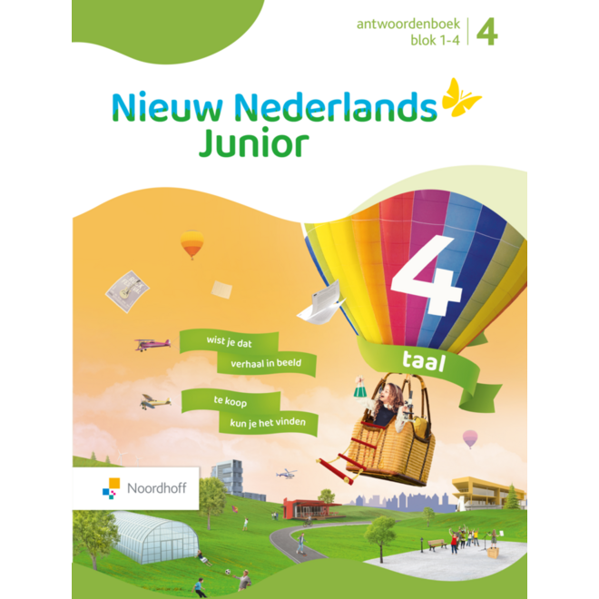 Nieuw Nederlands Junior Taal antwoordenboek groep 4 blok 1-4