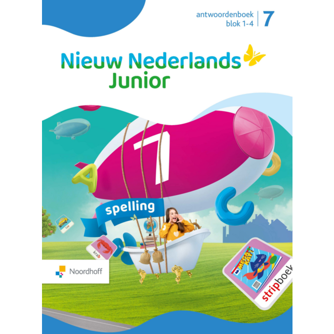 Nieuw Nederlands Junior Spelling antwoordenboek groep 7 blok 1-4