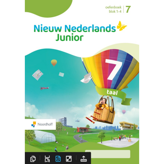 Nieuw Nederlands Junior Taal oefenboek groep 7 blok 1-4