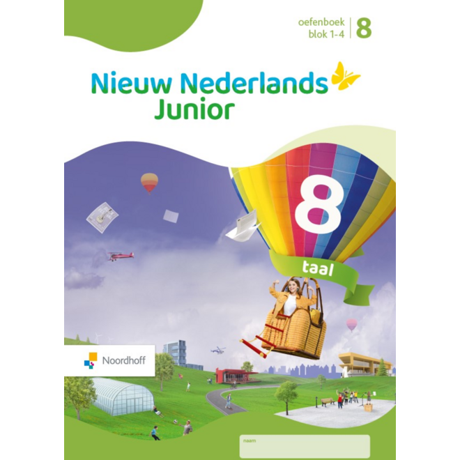 Nieuw Nederlands Junior Taal oefenboek groep 8 blok 1-4