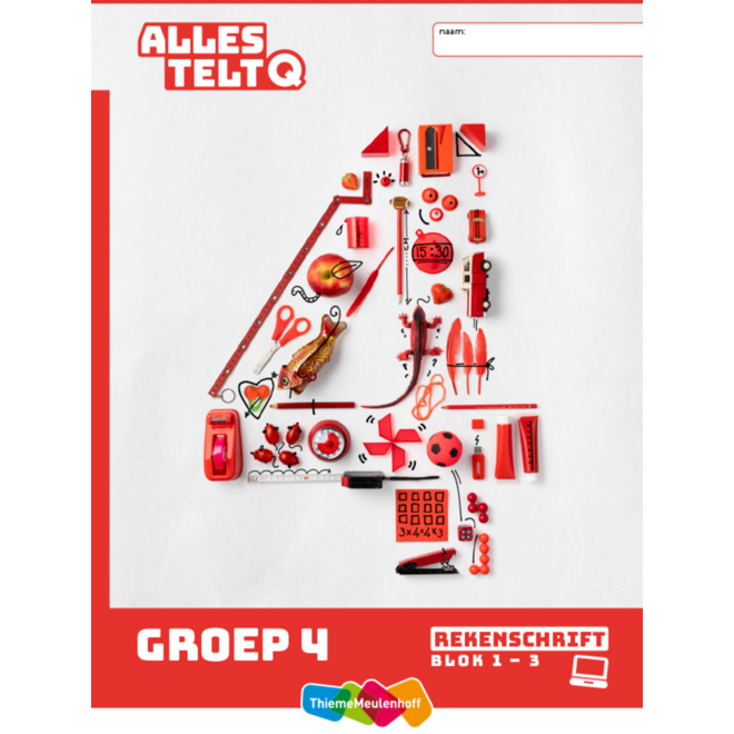 Alles telt Q Rekenschrift bij digitaal werken groep 4