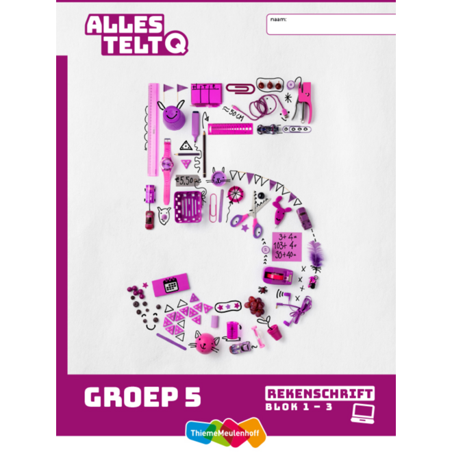 Alles telt Q Rekenschrift bij digitaal werken groep 5