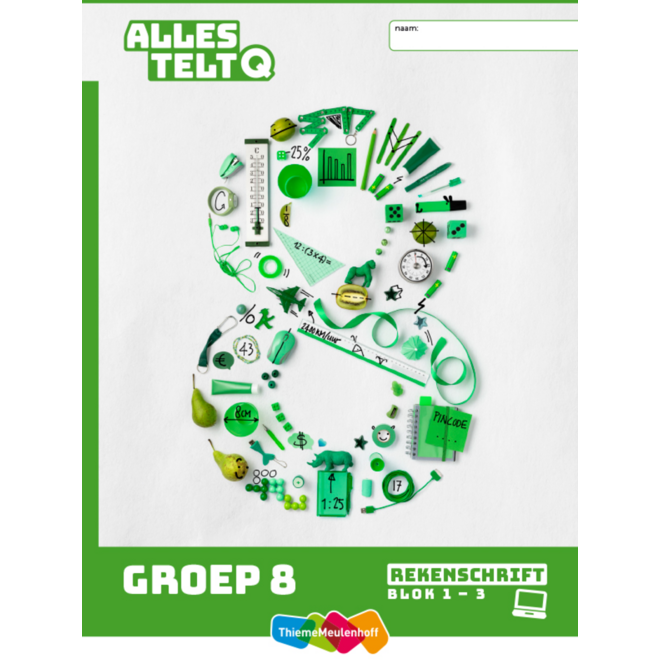 Alles telt Q Rekenschrift bij digitaal werken groep 8
