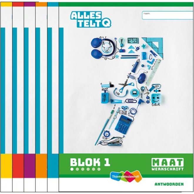 Alles telt Q Antwoordschrift Maat blok 1 t/m 6 groep 7