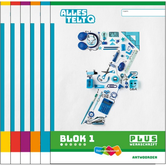 Alles telt Q Antwoordschrift Plus blok 1 t/m 6 groep 7