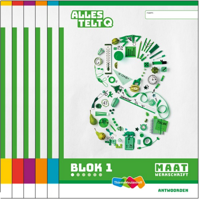 Alles telt Q Antwoordschrift Maat blok 1 t/m 6 groep 8