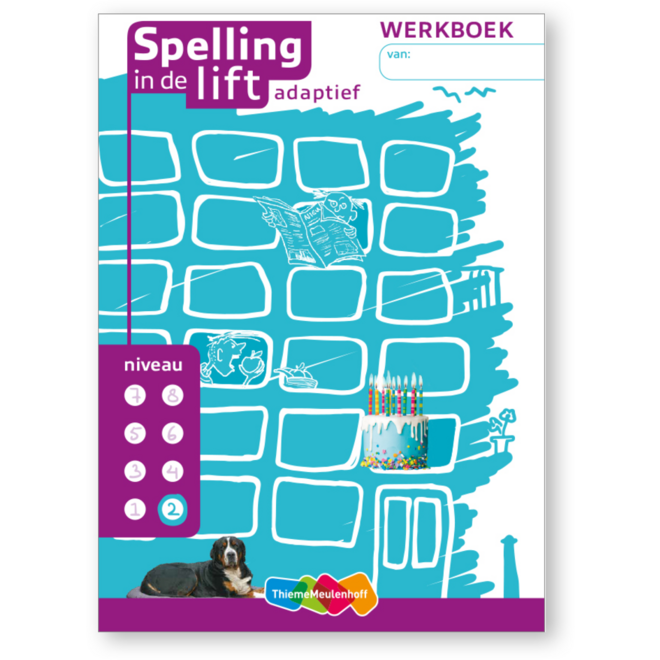 Spelling in de lift adaptief - Werkboekjes niveau 2 (5 stuks)