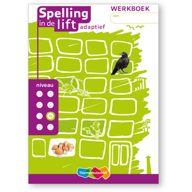 Spelling in de lift adaptief - Werkboekjes niveau 4 (5 stuks)