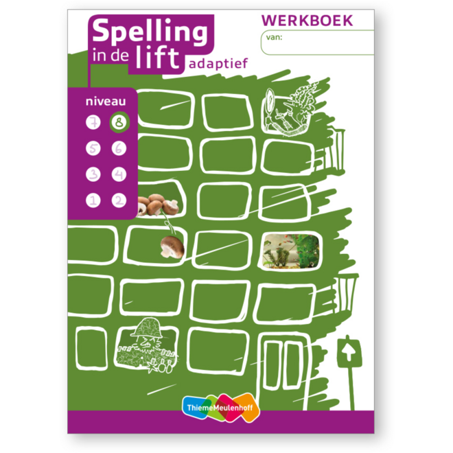 Spelling in de lift adaptief - Werkboekjes niveau 8 (5 stuks)