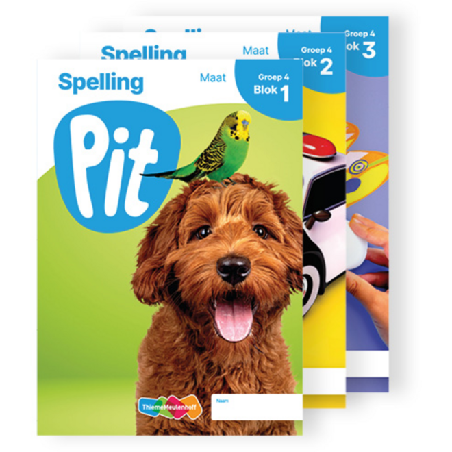 Pit Spelling leerwerkschrift maat groep 4 - blok 1 t/m 3
