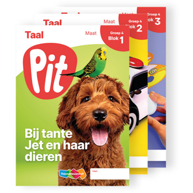 Pit Taal leerwerkschrift maat groep 4 - blok 1 t/m 3