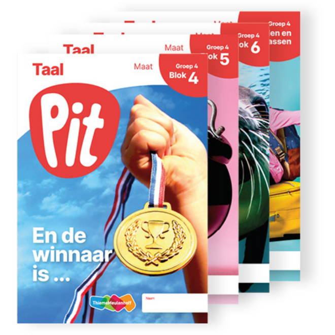 Pit Taal leerwerkschrift maat groep 4 - blok 4 t/m 6