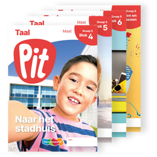 Pit Taal leerwerkschrift maat groep 5 - blok 4 t/m 6