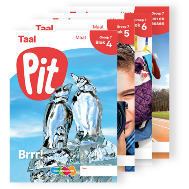 Pit Taal leerwerkschrift maat groep 7 - blok 4 t/m 6