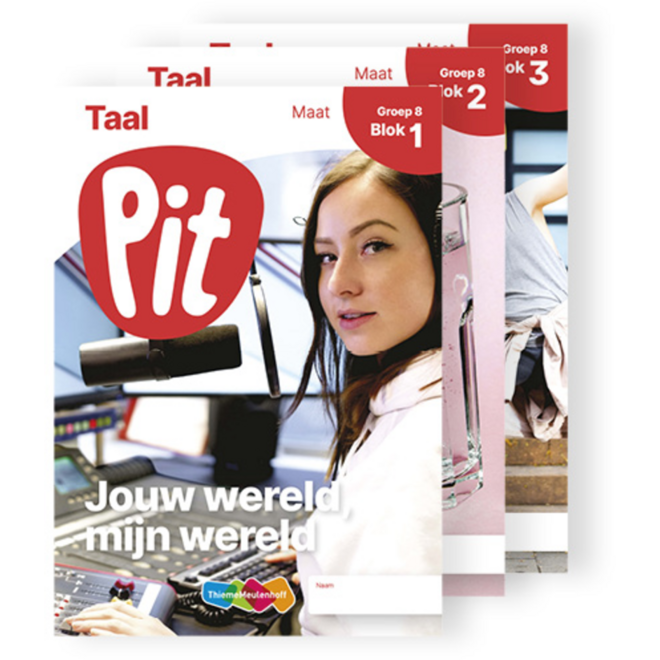 Pit Taal leerwerkschrift maat groep 8 - blok 1 t/m 3