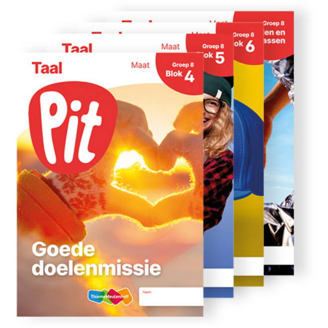 Pit Taal leerwerkschrift maat groep 8 - blok 4 t/m 6