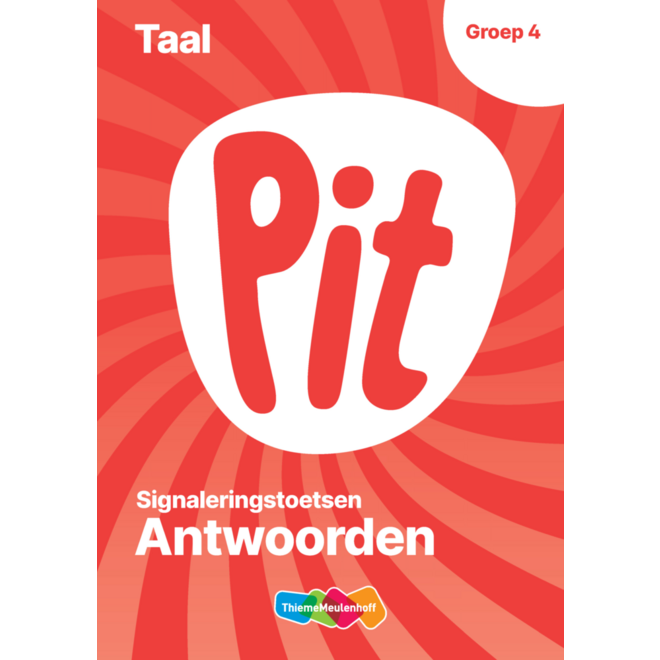 Pit Taal Toetsschrift groep 8