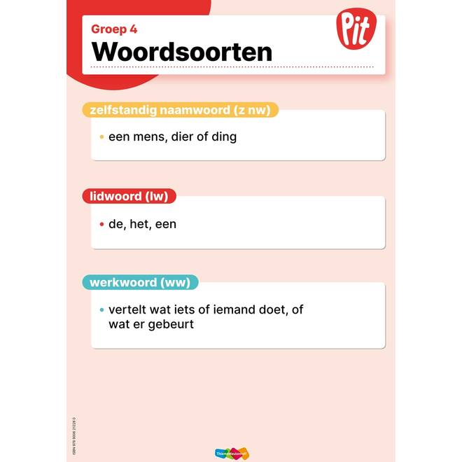 Pit Taal klassenposter groep 4