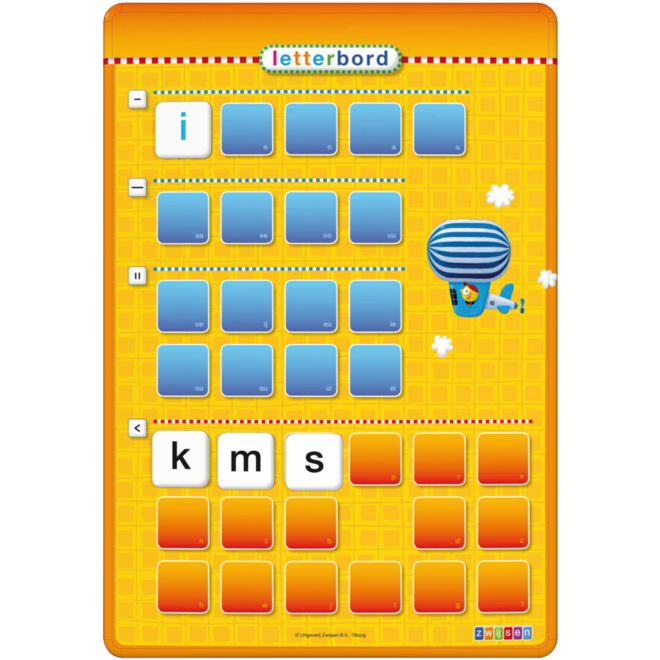 Veilig leren lezen 3 - Kim versie - letterbord, magnetisch (inclusief letters)
