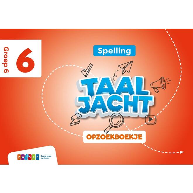 Taaljacht Spelling & grammatica groep 6 opzoekboekje